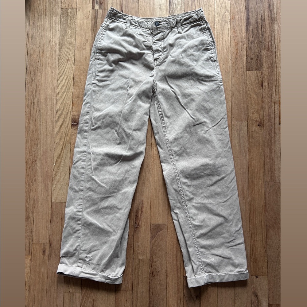Free People Khaki Pants. Size 26. Great condition. Button fly.
